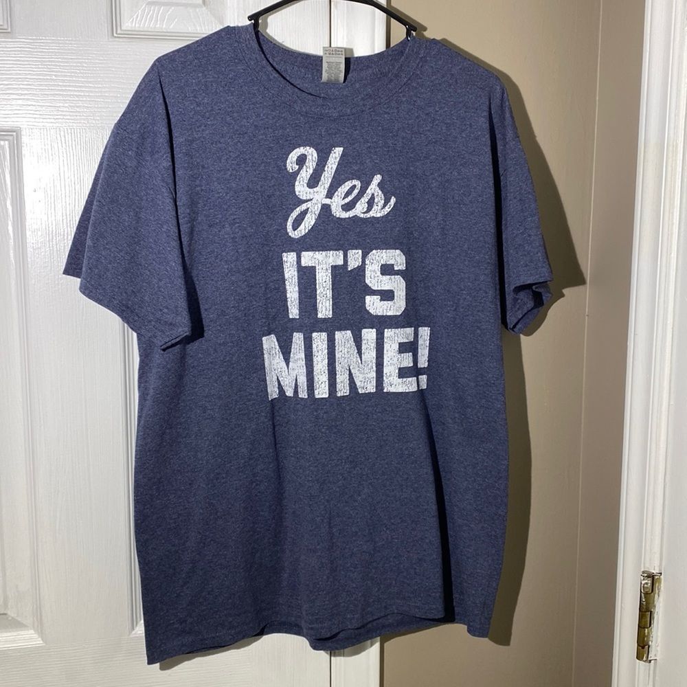 Gilda’s Ultra Cotton Mens pregnancy t-shirt size large
